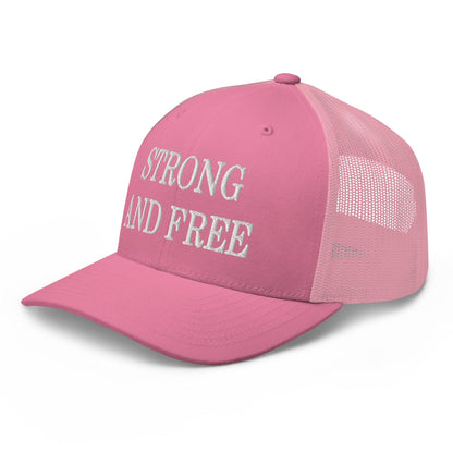 Strong and Free Embroidered Mesh Trucker Hat