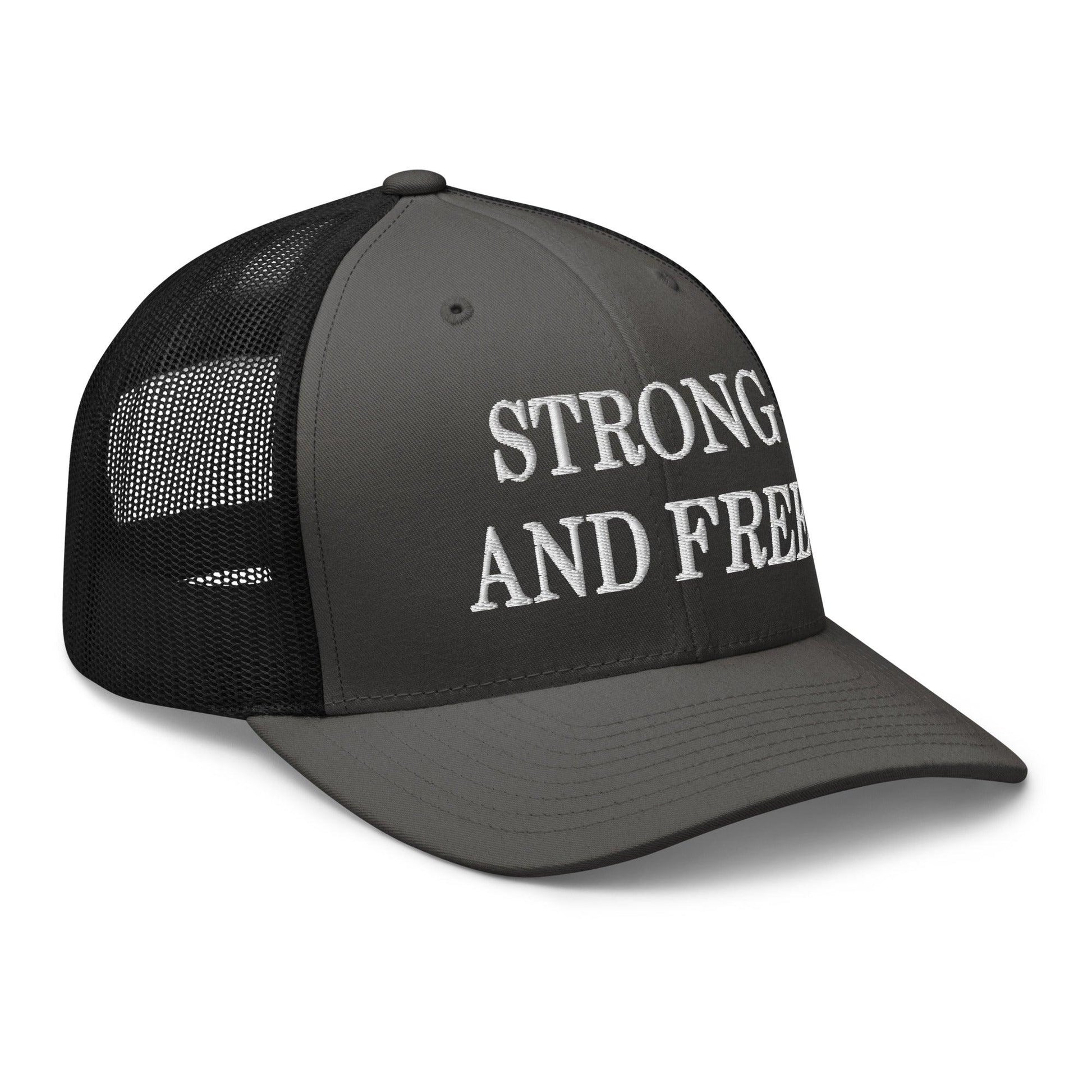 Strong and Free Embroidered Mesh Trucker Hat