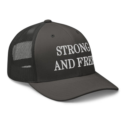 Strong and Free Embroidered Mesh Trucker Hat