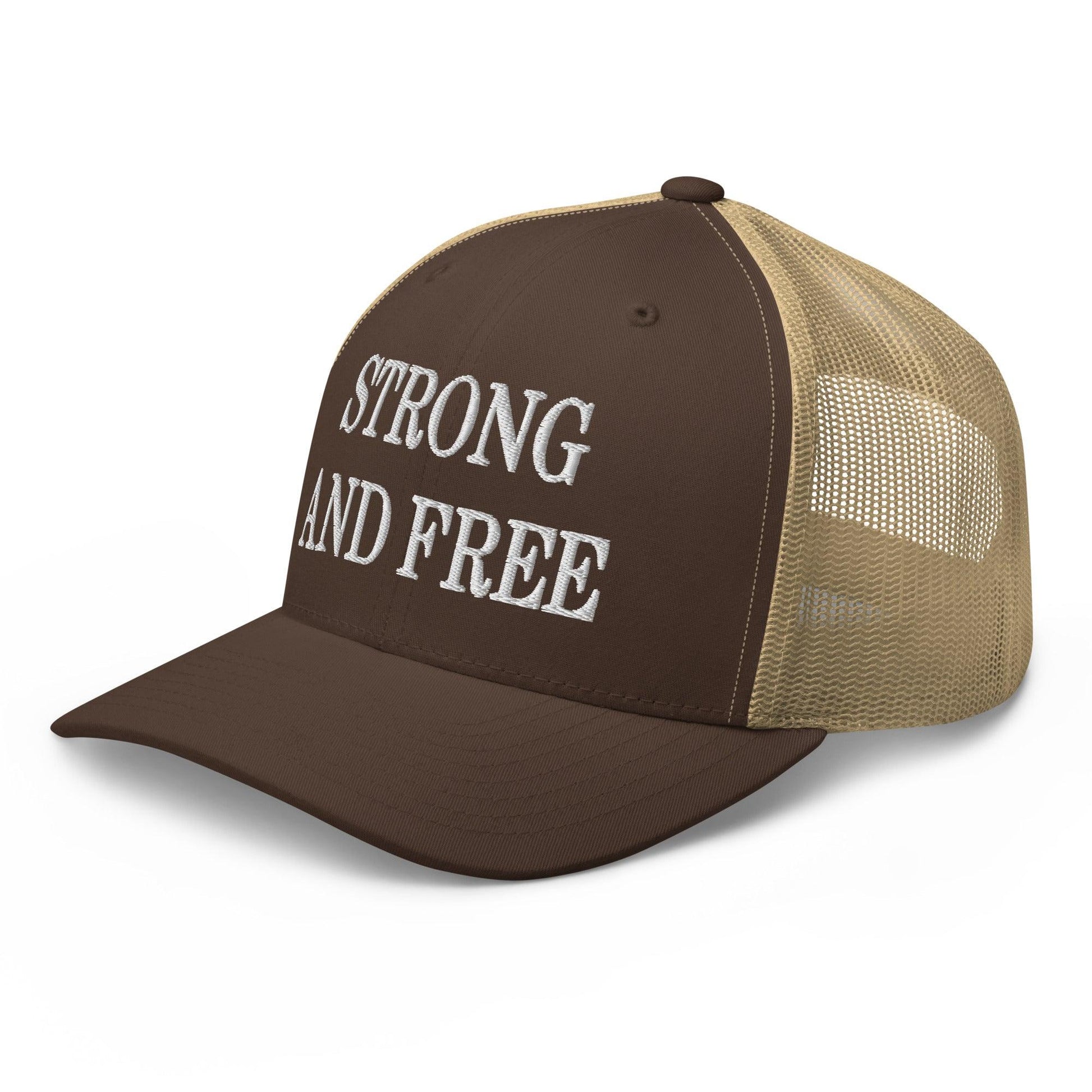 Strong and Free Embroidered Mesh Trucker Hat