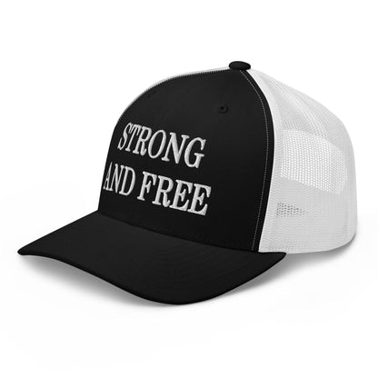 Strong and Free Embroidered Mesh Trucker Hat