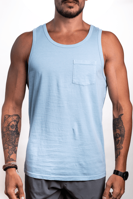 STST21 - Pigment Dyed Tanks - Light Blue / S