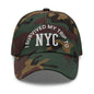 I Survived My Trip to NYC Embroidered Dad Hat - Green Camo