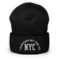 I Survived My Trip to NYC Embroidered Knit Cuffed Beanie - Black