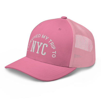 I Survived My Trip to NYC Embroidered Mesh Trucker Hat
