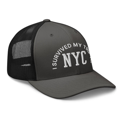 I Survived My Trip to NYC Embroidered Mesh Trucker Hat