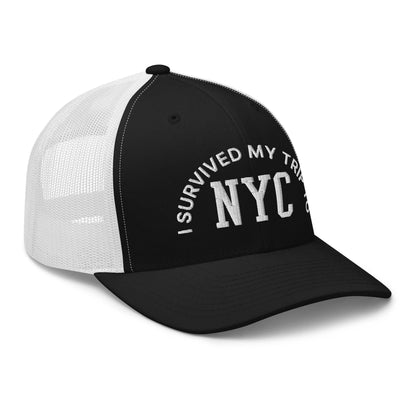 I Survived My Trip to NYC Embroidered Mesh Trucker Hat