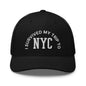 I Survived My Trip to NYC Embroidered Mesh Trucker Hat - Black