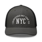 I Survived My Trip to NYC Embroidered Mesh Trucker Hat - Charcoal/ Black