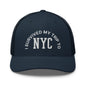 I Survived My Trip to NYC Embroidered Mesh Trucker Hat - Navy