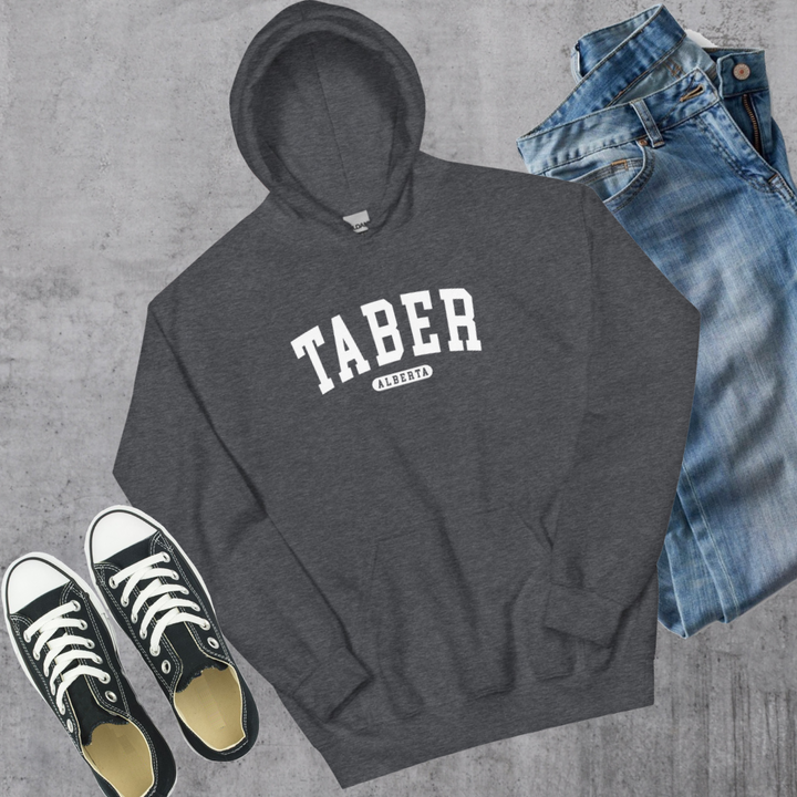 Taber College Hoodie - Dark Heather / S