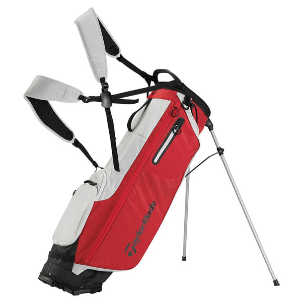 TaylorMade FlexTech Super Lite Stand Bag – Light Functional and Comfortable - Red - Golf Stand Bag