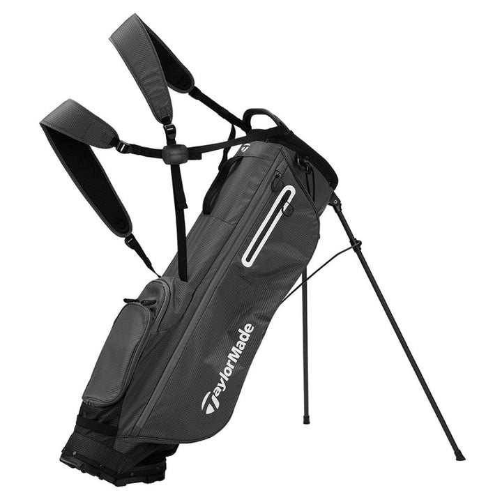 TaylorMade FlexTech Super Lite Stand Bag – Light Functional and Comfortable - Gray - Golf Stand Bag