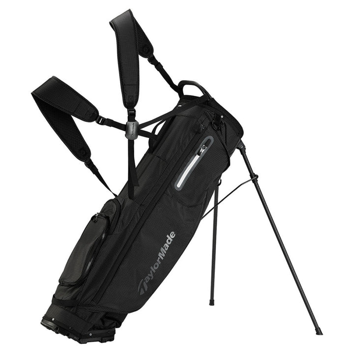 TaylorMade FlexTech Super Lite Stand Bag – Light Functional and Comfortable - Black - Golf Stand Bag