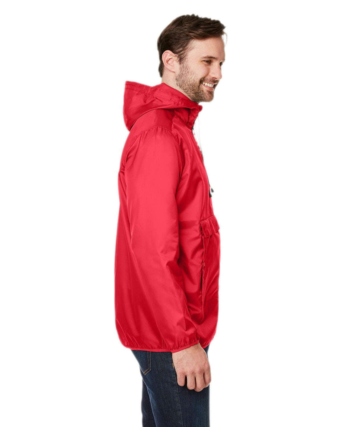 Team 365 Adult Zone Protect Packable Anorak Jacket TT77 - Outerwear