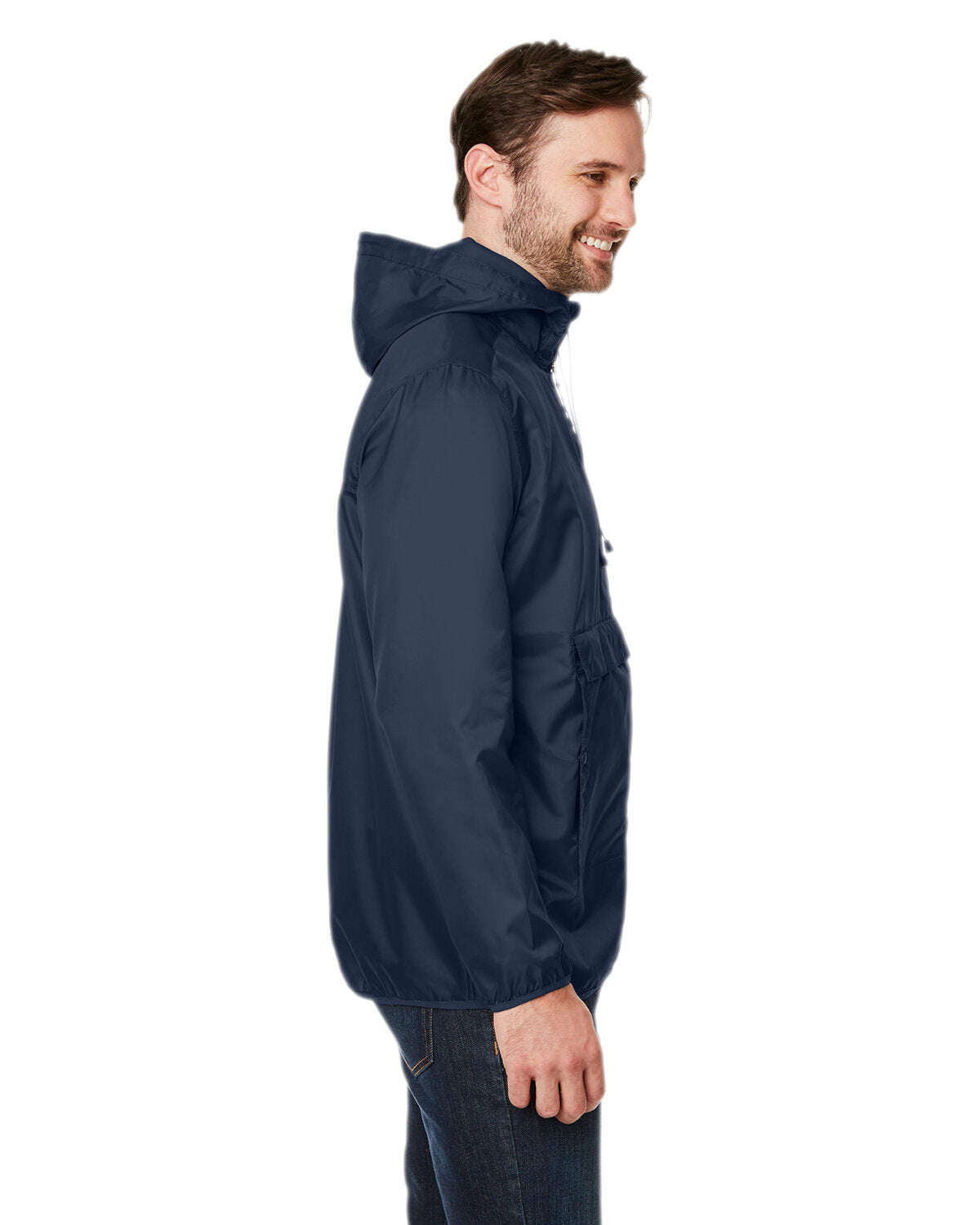 Team 365 Adult Zone Protect Packable Anorak Jacket TT77 - Outerwear