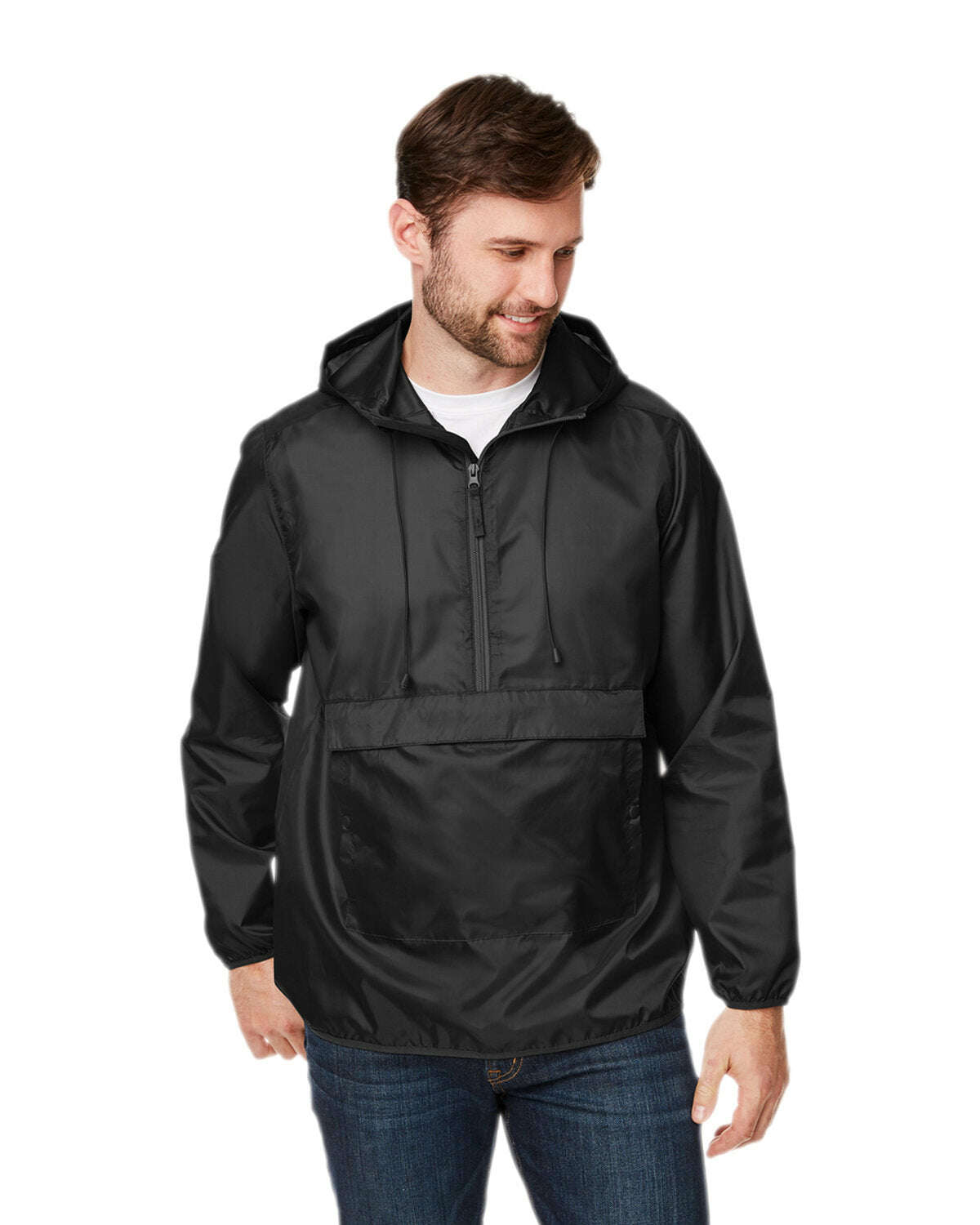 Team 365 Adult Zone Protect Packable Anorak Jacket TT77 - Outerwear