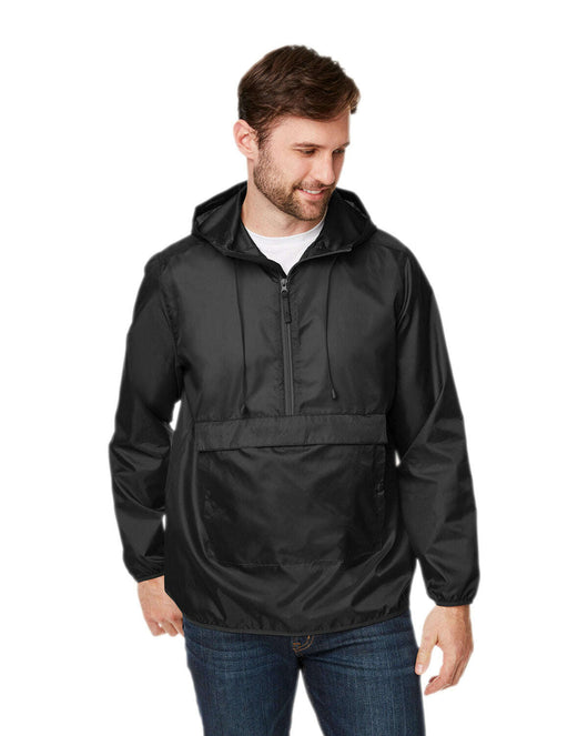 Team 365 Adult Zone Protect Packable Anorak Jacket TT77 - Outerwear