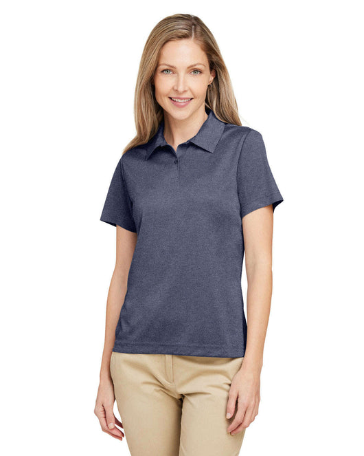 Team 365 Ladies’ Zone Sonic Heather Performance Polo TT51HW - SP DARK NAVY HTH / XS - Polos