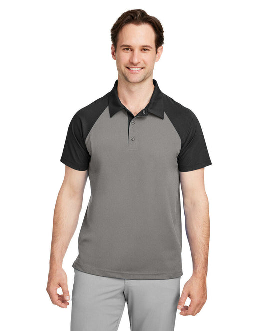 Team 365 Men’s Command Snag-Protection Colorblock Polo TT21C - SPRT GRAPHT / BLK / XS - Polos