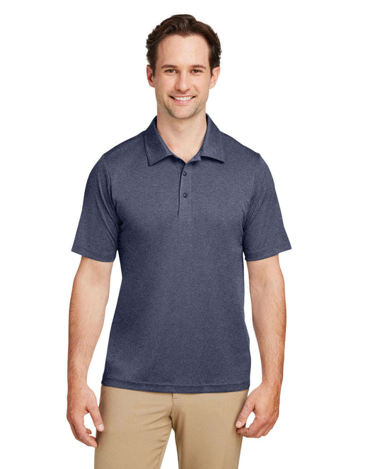 Team 365 Men’s Zone Sonic Heather Performance Polo TT51H - SP DARK NAVY HTH / XS - Polos