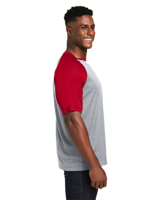 Team 365 Unisex Zone Colorblock Raglan T-Shirt TT62 - T-Shirts