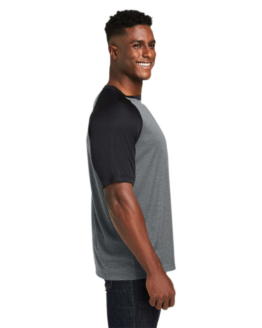 Team 365 Unisex Zone Colorblock Raglan T-Shirt TT62 - T-Shirts