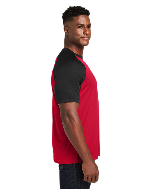 Team 365 Unisex Zone Colorblock Raglan T-Shirt TT62 - T-Shirts