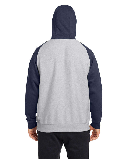 Team 365 Unisex Zone HydroSport™ Heavyweight Colorblock Hooded Sweatshirt TT96CB - Sweatshirts | Fleece