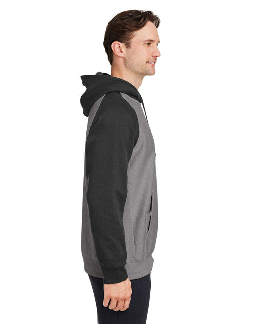 Team 365 Unisex Zone HydroSport™ Heavyweight Colorblock Hooded Sweatshirt TT96CB - Sweatshirts | Fleece