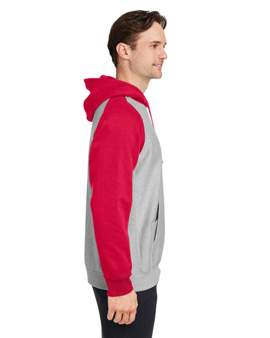Team 365 Unisex Zone HydroSport™ Heavyweight Colorblock Hooded Sweatshirt TT96CB - Sweatshirts | Fleece