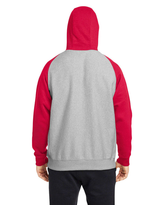 Team 365 Unisex Zone HydroSport™ Heavyweight Colorblock Hooded Sweatshirt TT96CB - Sweatshirts | Fleece