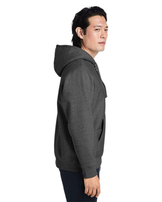 Team 365 Unisex Zone HydroSport™ Heavyweight Quarter-Zip Hooded Sweatshirt TT97 - Sweatshirts | Fleece