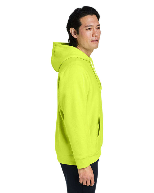 Team 365 Unisex Zone HydroSport™ Heavyweight Quarter-Zip Hooded Sweatshirt TT97 - Sweatshirts | Fleece