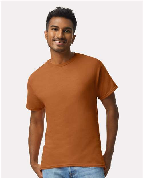 Texas orange ultra cotton tee: ideal for custom apparel projects ca made