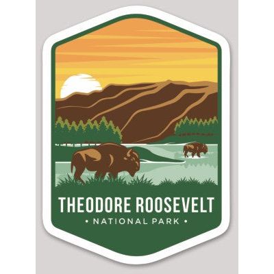 Theodore Roosevelt National Park Die Cut Sticker Large - sticker