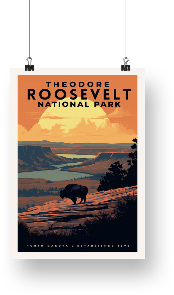 Theodore Roosevelt National Park Poster - poster