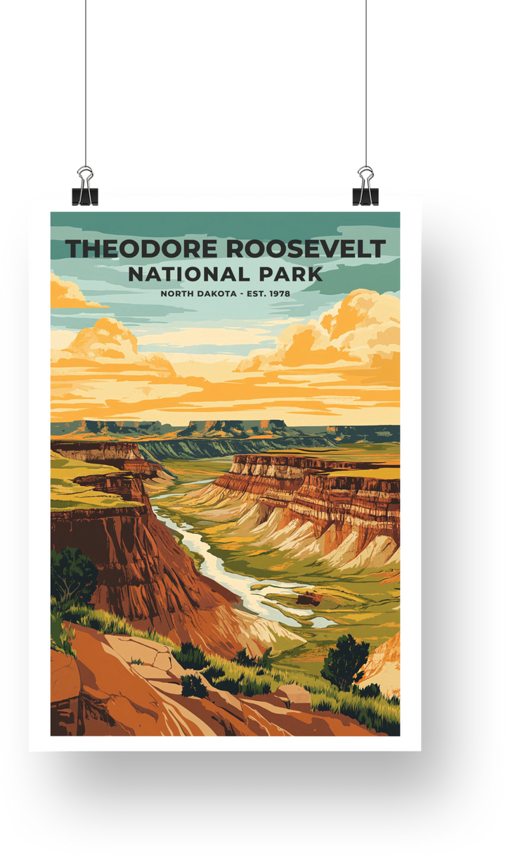 Theodore Roosevelt National Park Poster - poster