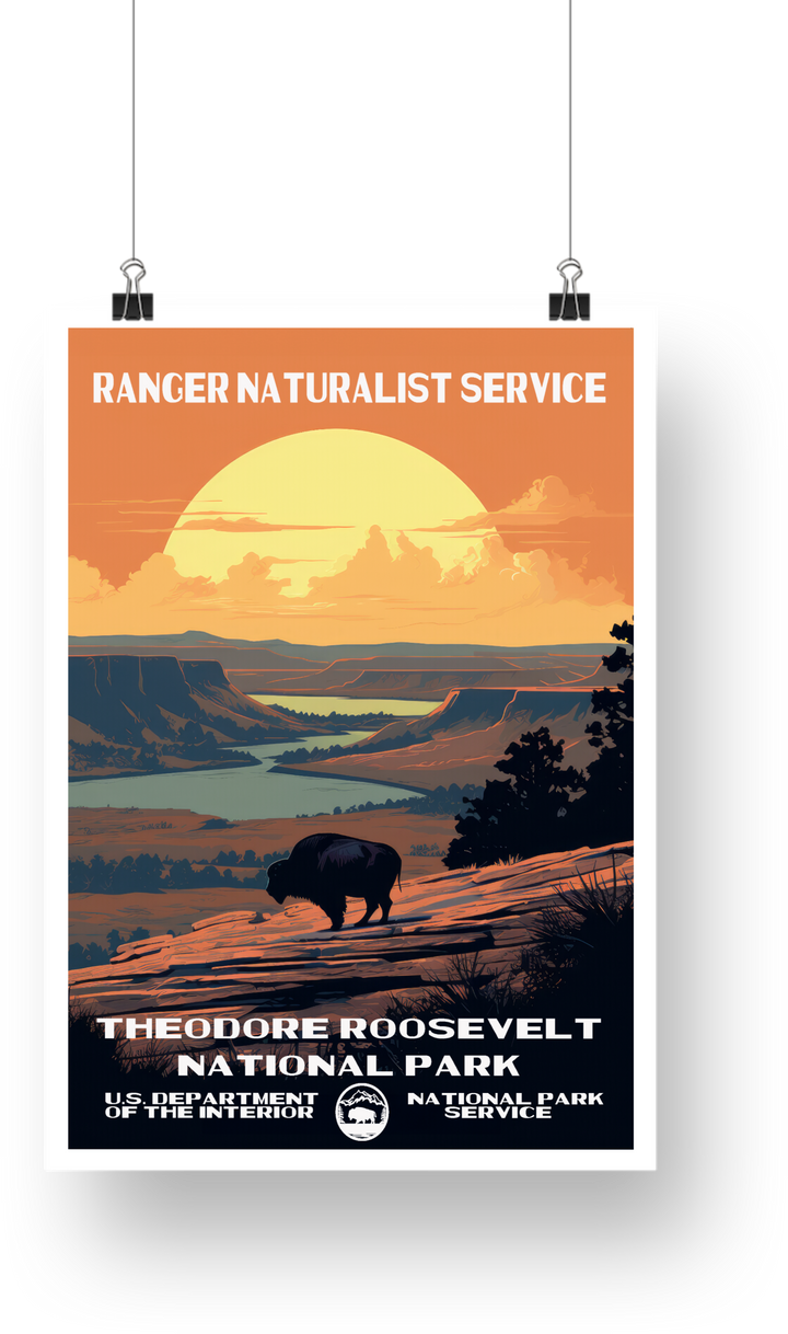 Theodore Roosevelt National Park Poster - poster