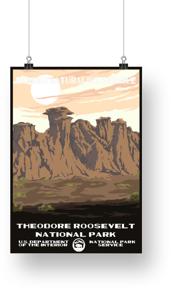 Theodore Roosevelt National Park Poster - poster