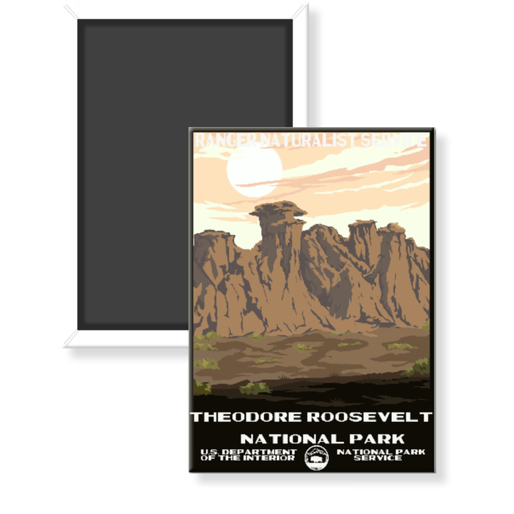 Theodore Roosevelt National Park WPA Magnet - magnet