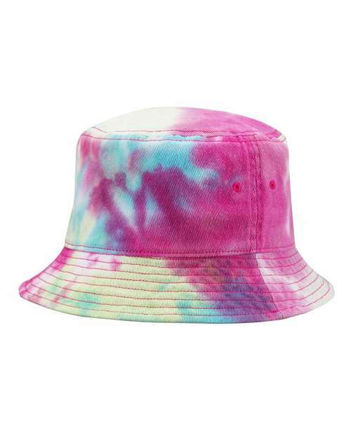 Tie-dyed bucket hat: custom apparel & screen printing fun a14