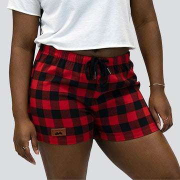 Timberlea T4003 - Women’s Flannel Lounge Short - Small - Shorts