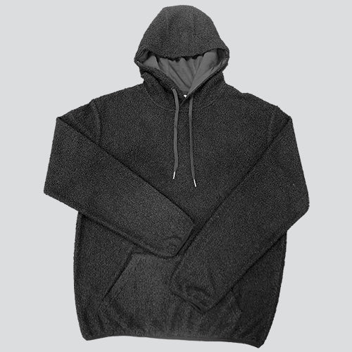 Timberlea T5002 - Unisex Shearling Sherpa Fleece Hoodie - Black / XS - Hoodie