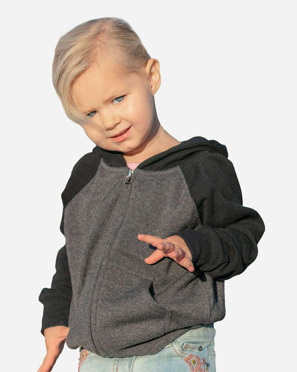 Toddler Lightweight Special Blend Raglan Zip Hood PRM10TSBZ - Sweatshirts & Hoodies