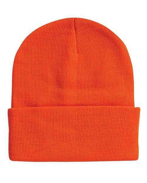 Toronto live screen printing custom apparel beanie c12 - Blaze Orange / One Size