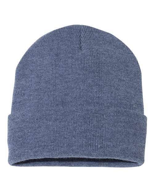 Toronto live screen printing custom apparel beanie c12 - Heather Navy / One Size