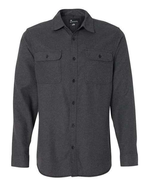 Toronto live screen printing custom apparel flannel 8200 - Charcoal / S - Flannel shirt