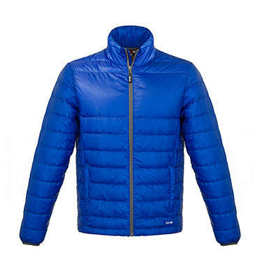 Toronto live screen printing puffer jacket: custom apparel sensation pj100 - Blue / S - Puffer Jacket