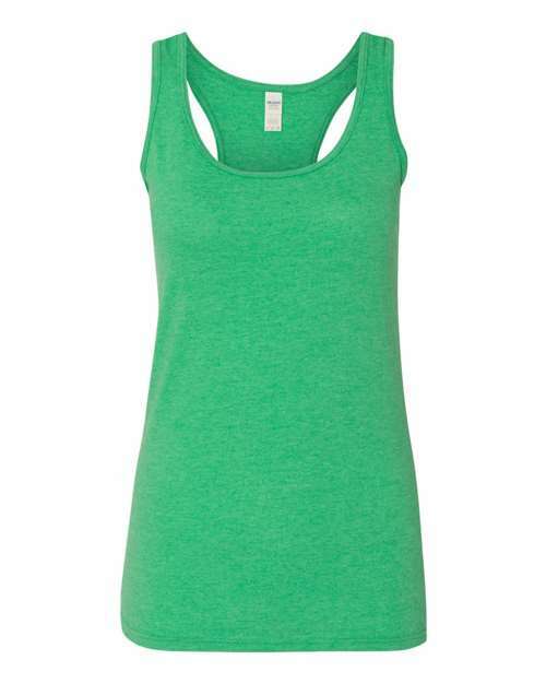 Toronto live screen printing custom apparel tank top ready product code - Heather Irish Green / S